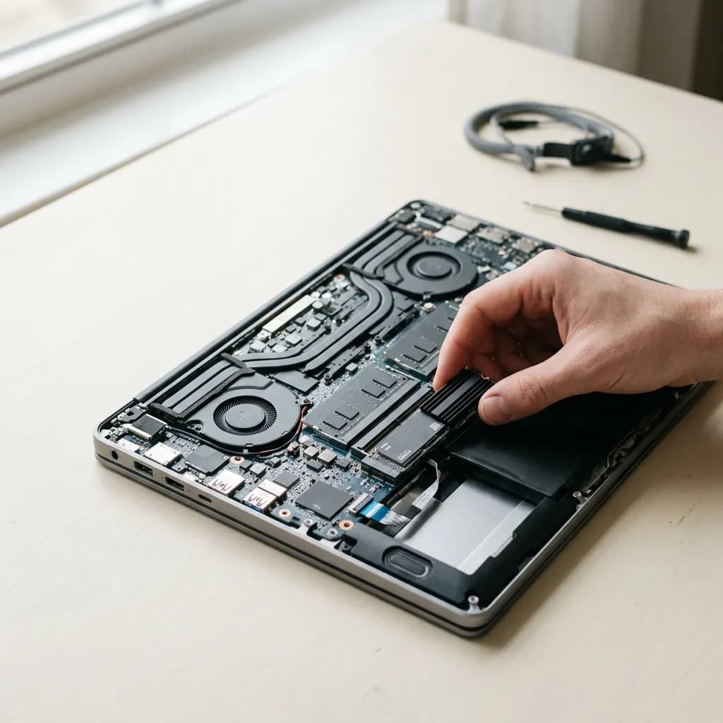 שדרוג SSD או זיכרון כולל העברת מערכת